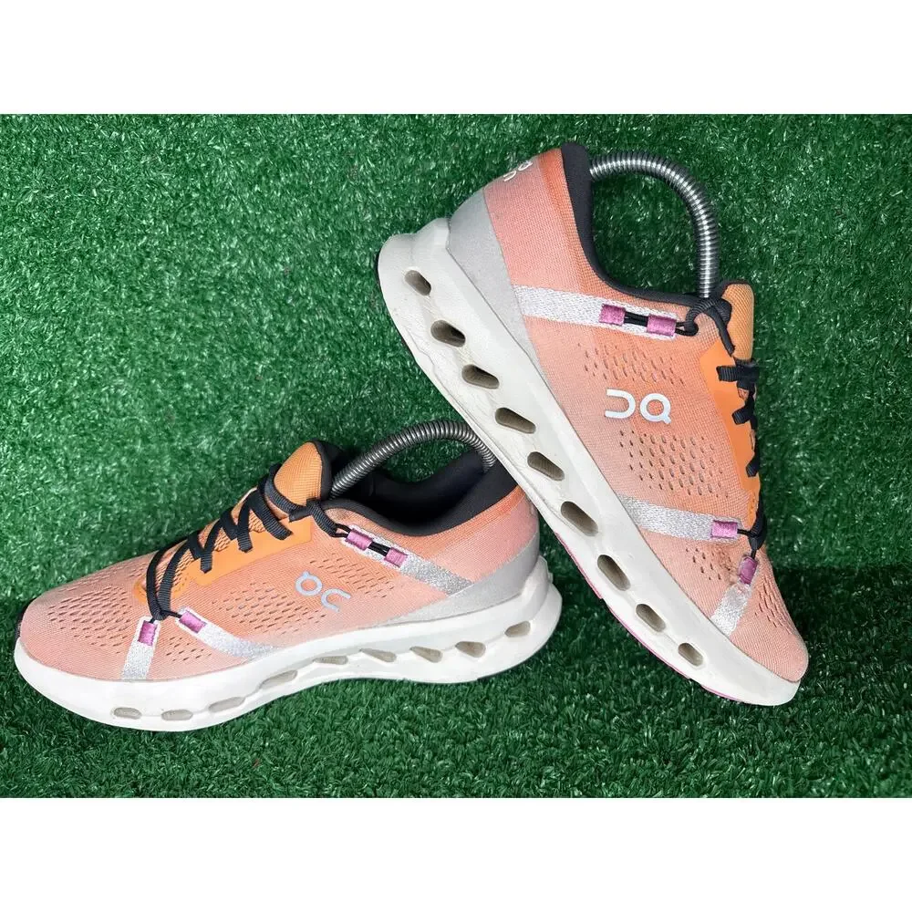 On Cloudsurfer 2 Women Tangerine Orange Ivory Running Shoe 3WF10103126 Size 8.5